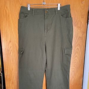 Forever 21 Wide Leg Cargo Pants